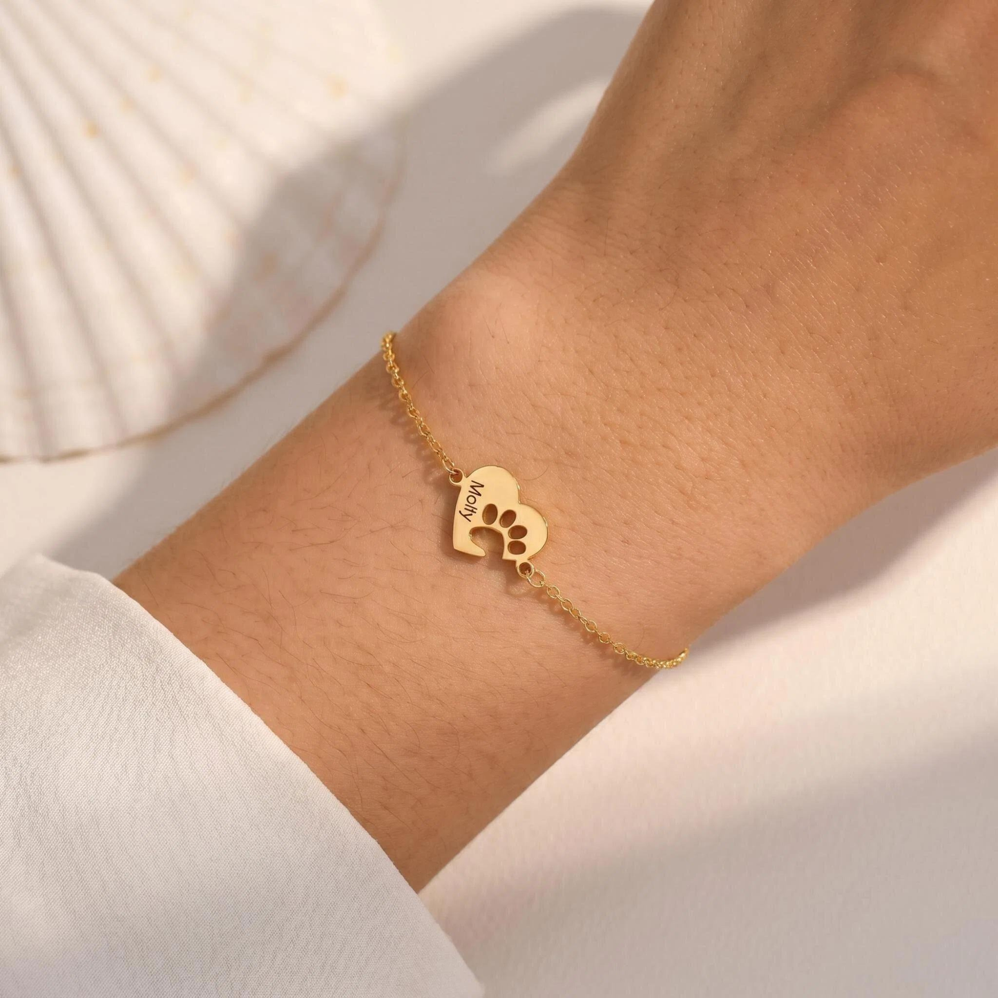 Personligt Tassavtryck Namn Armband