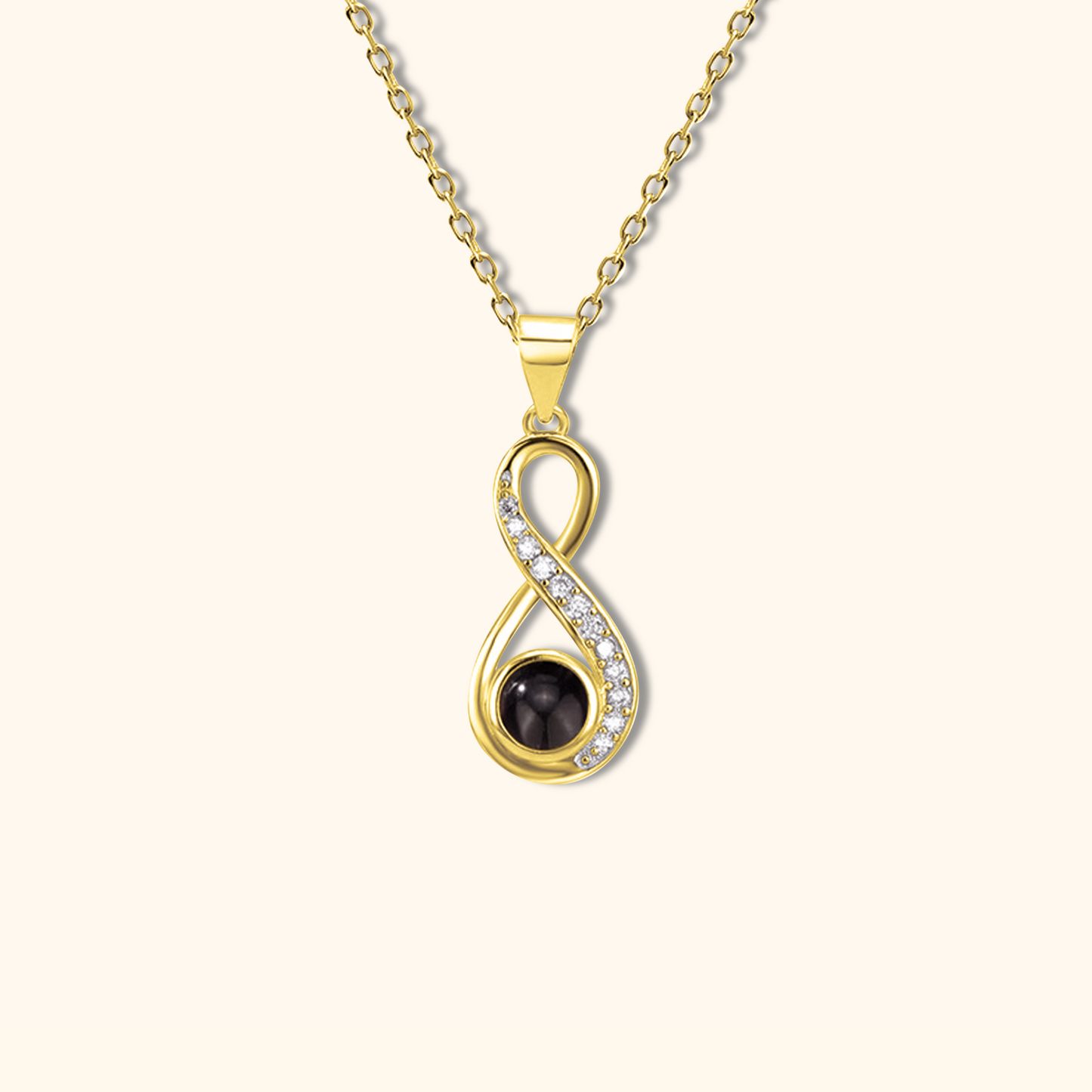 <tc>Infinity Heart Photo Pendant</tc>