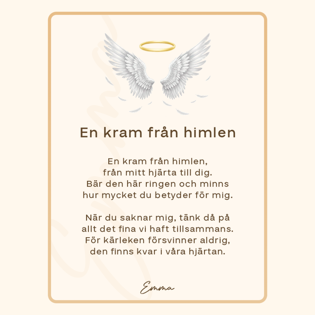 “En kram från himlen” Ring