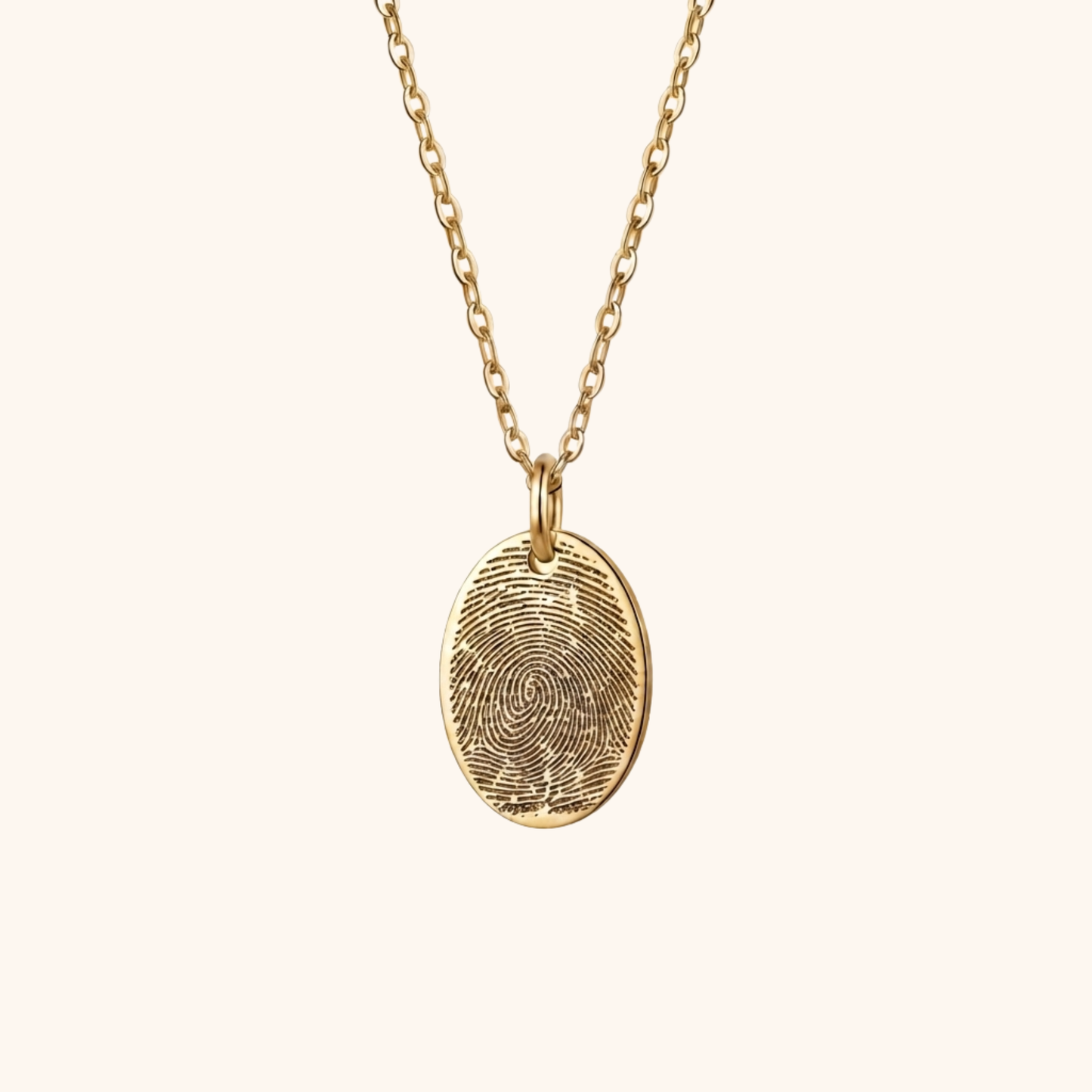 Anpassat Graverat Fingeravtrycks Halsband