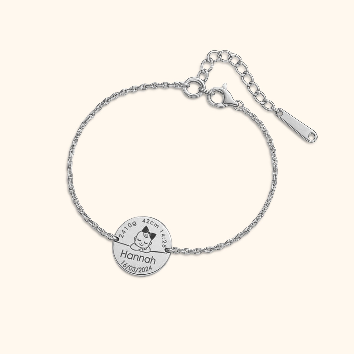 Minnesarmband Babyavtrycks Armband
