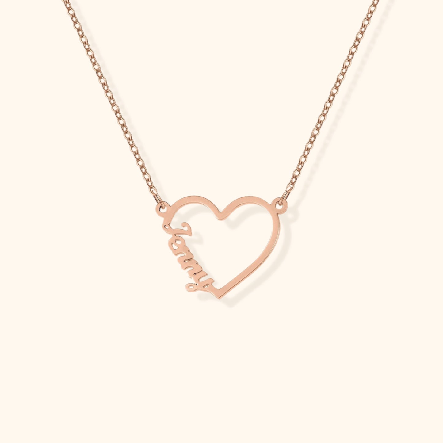 Personligt Hjärtnamns Halsband