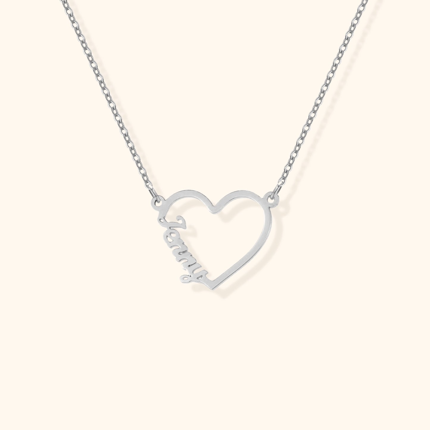 Personligt Hjärtnamns Halsband