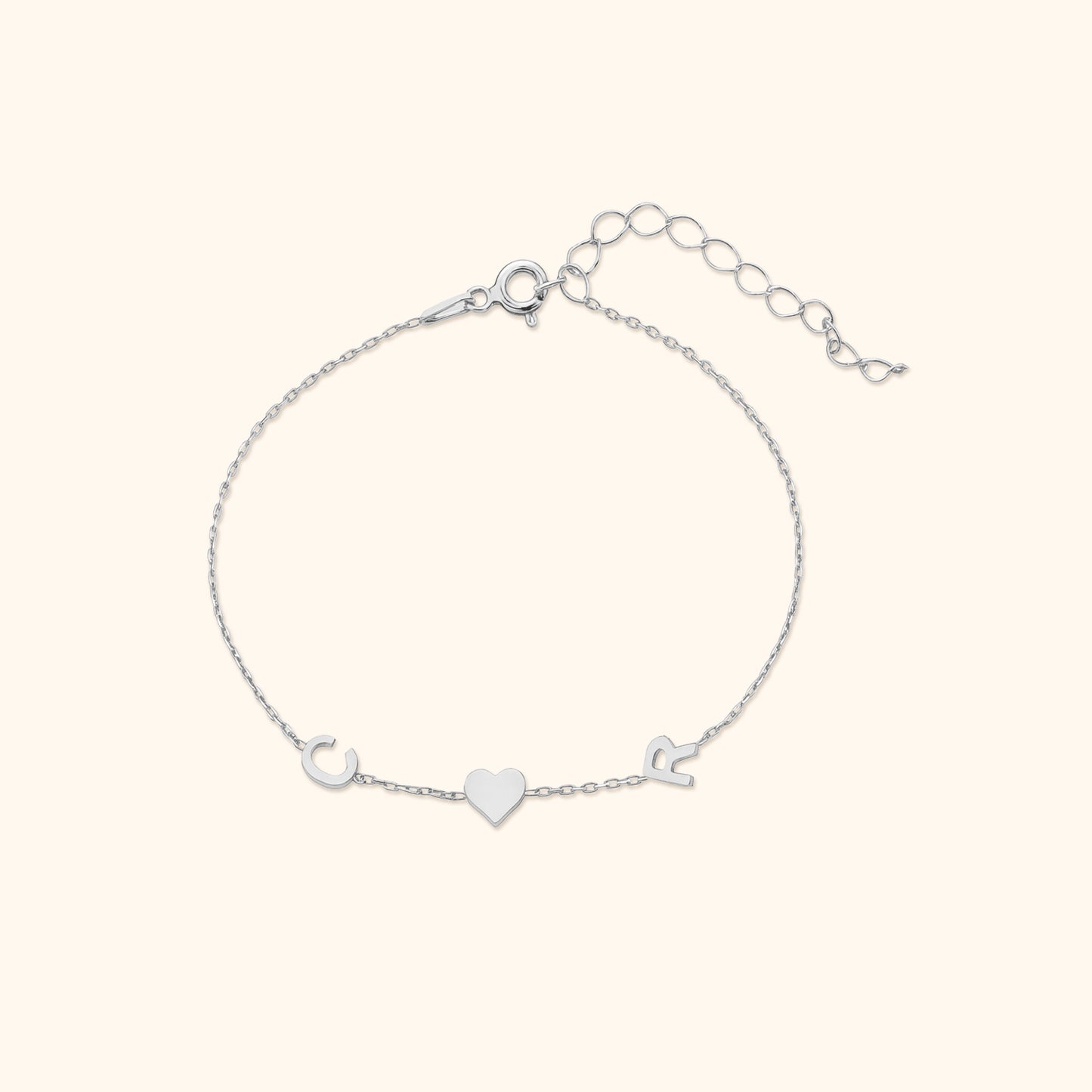 Anpassat Bokstavs Initialer Armband