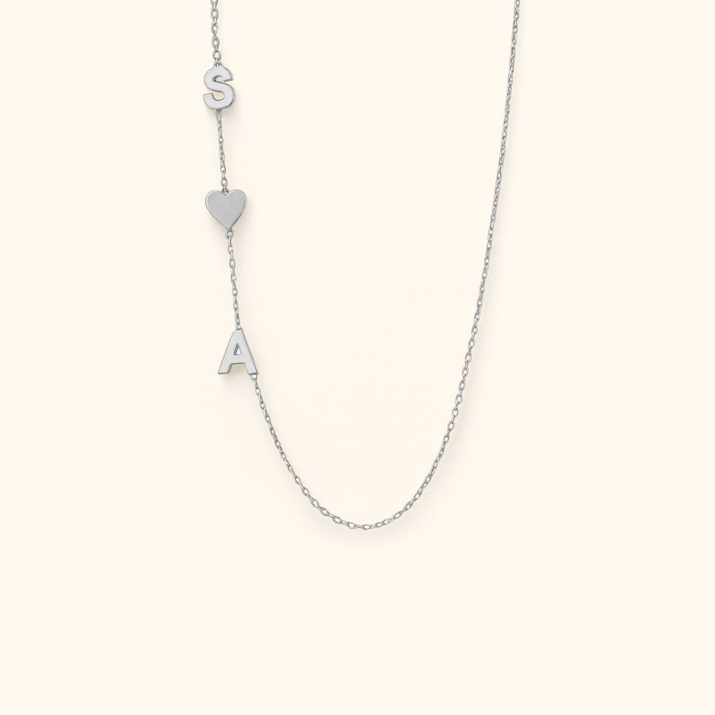Anpassat Bokstavs Initialer Halsband