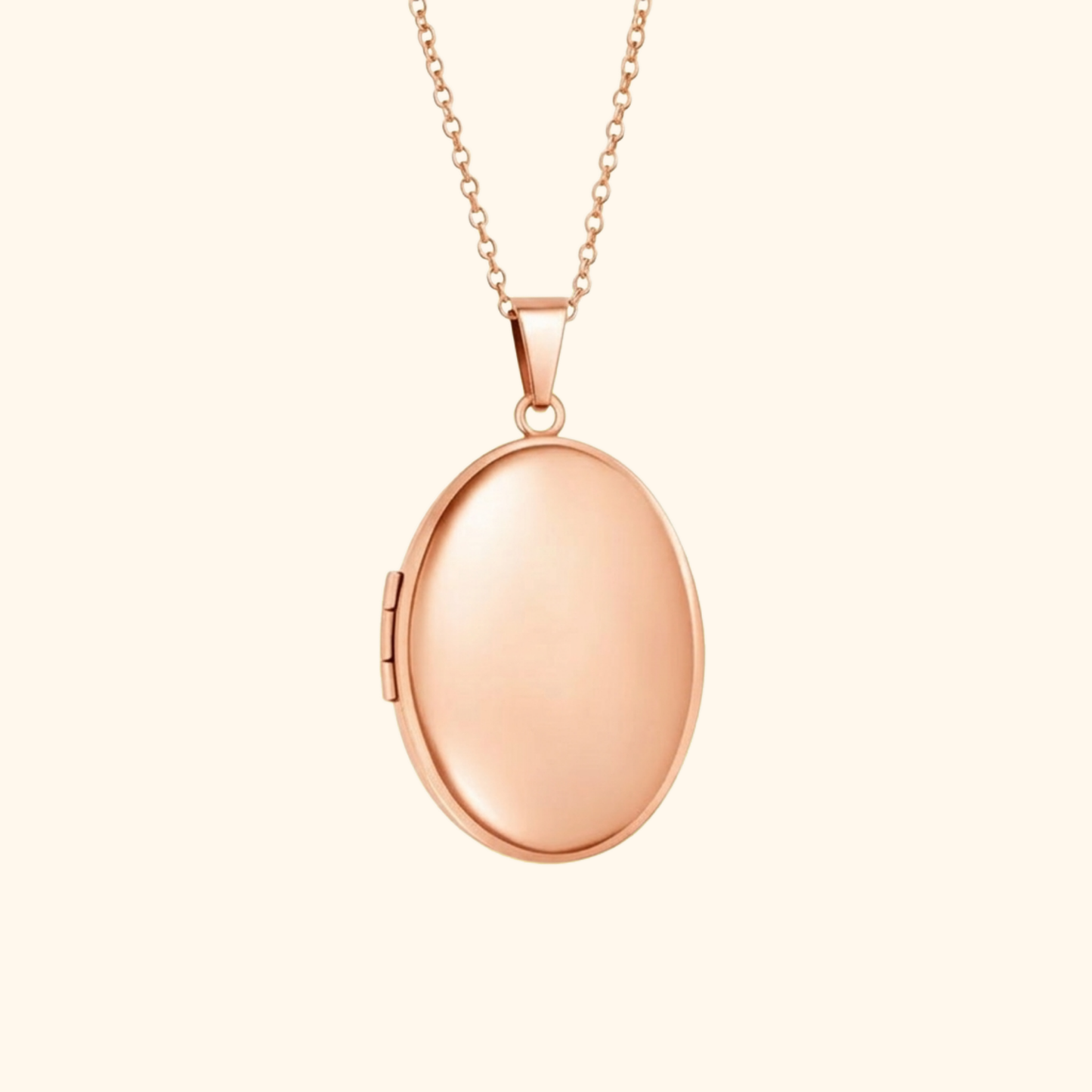 Personligt Graverat Ovalt Foto Halsband