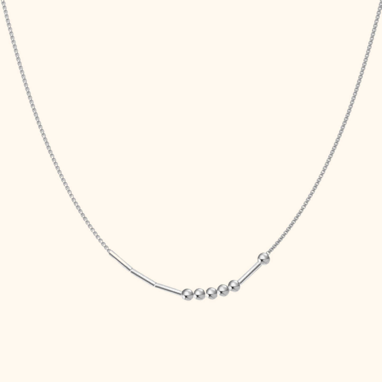 Personligt Morse Code Halsband