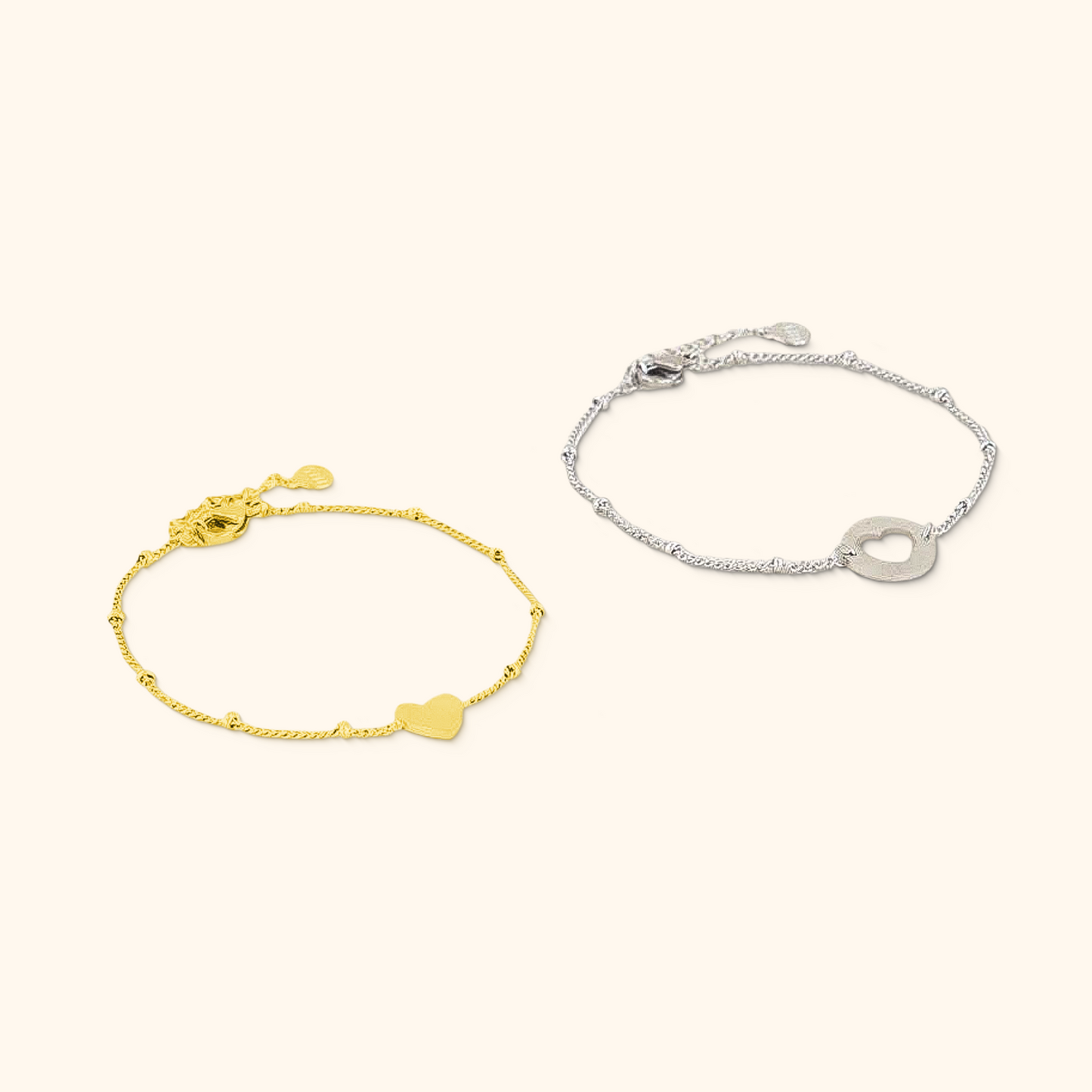 Hjärtaberlock Armband Set