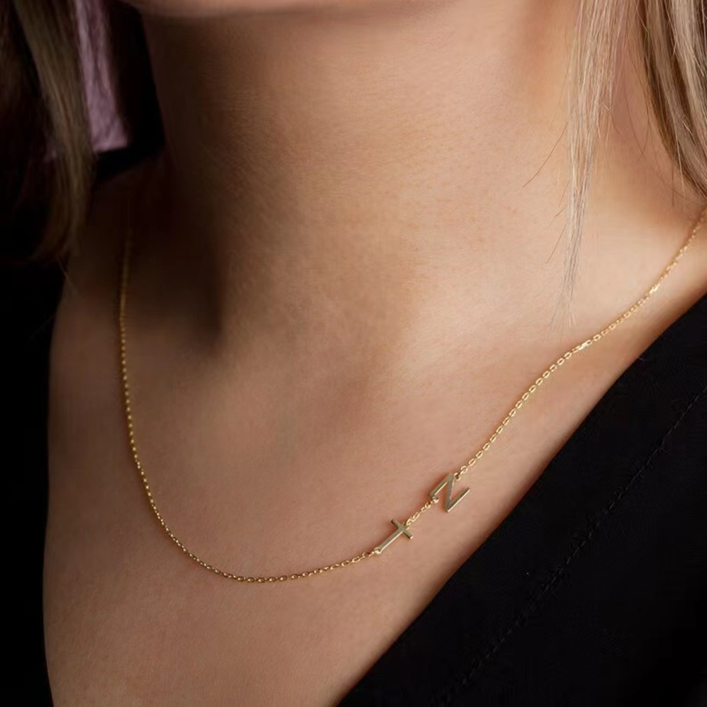 Anpassat Bokstavs Initialer Halsband