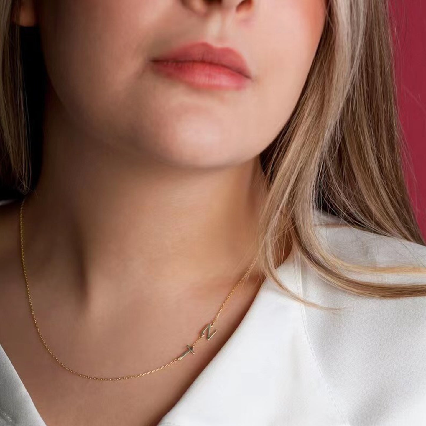 Anpassat Bokstavs Initialer Halsband