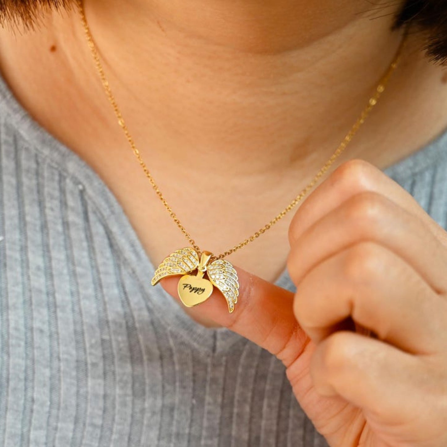 Skyddsänglavingar Halsband