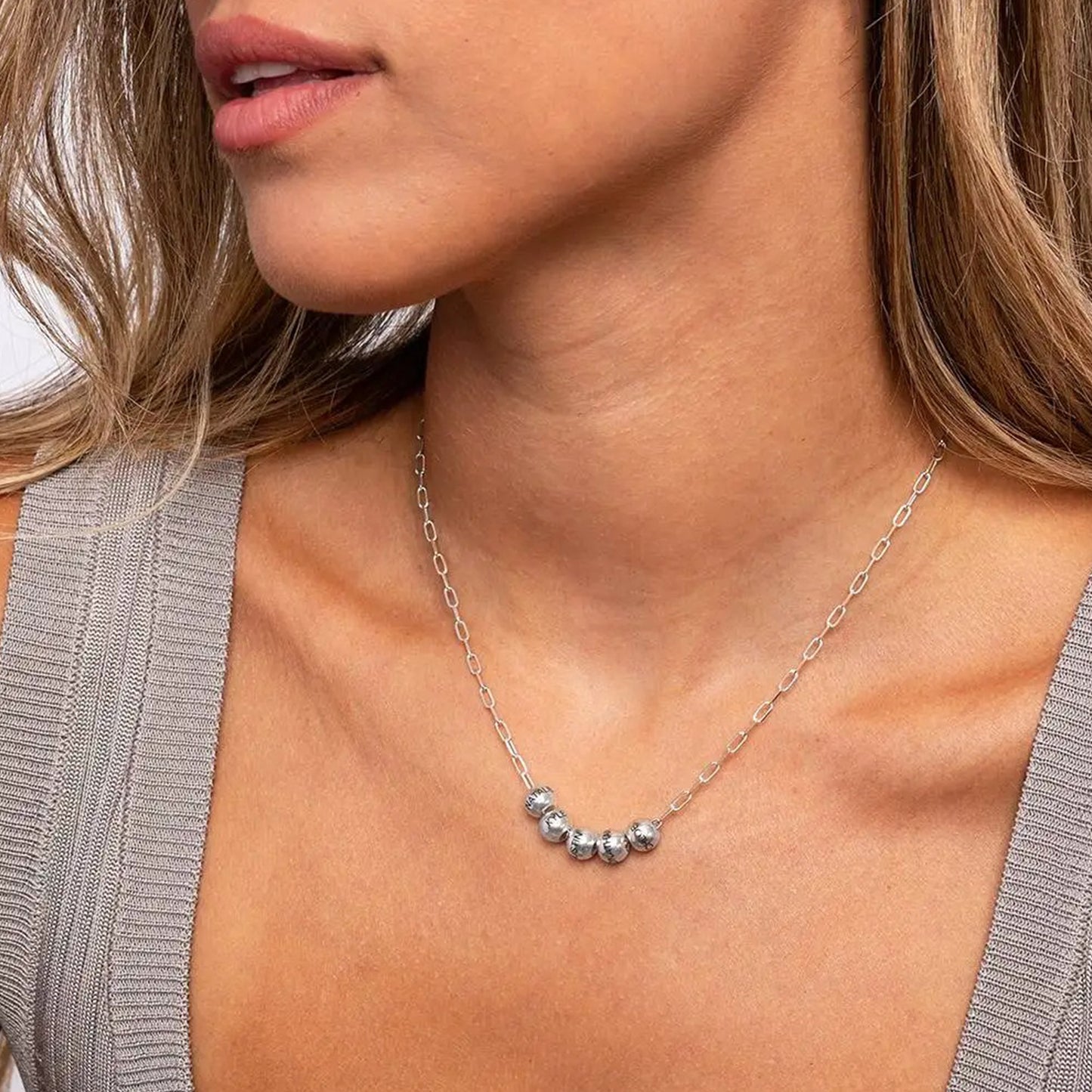 Personliga Familje Pärl Halsband