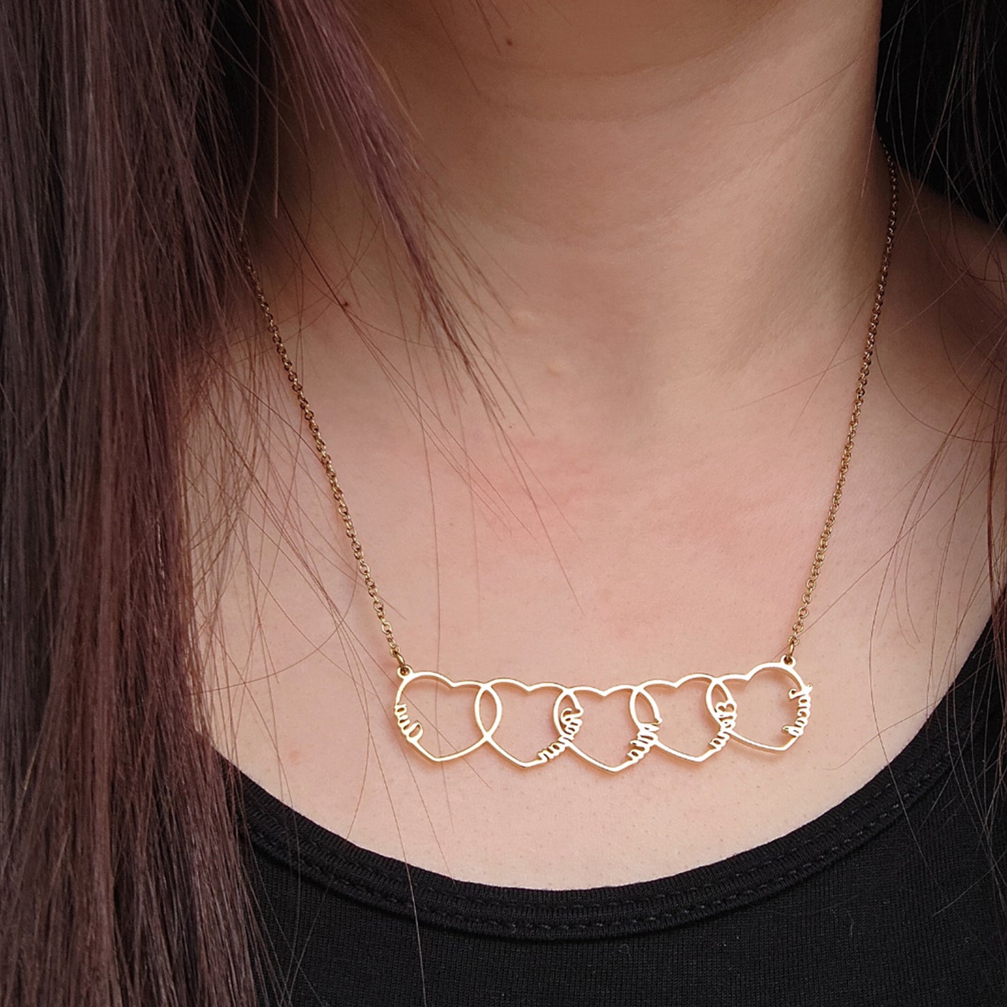 Personligt Hjärtnamns Halsband