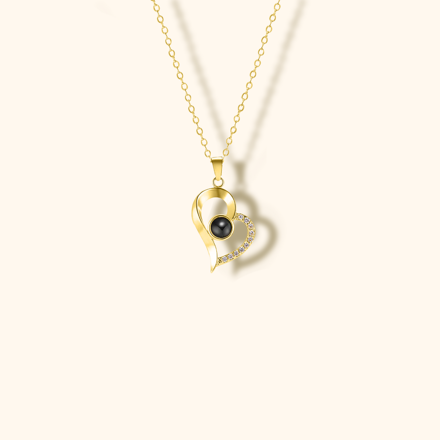 Hjärtformat Halsband med Projektionsberlock
