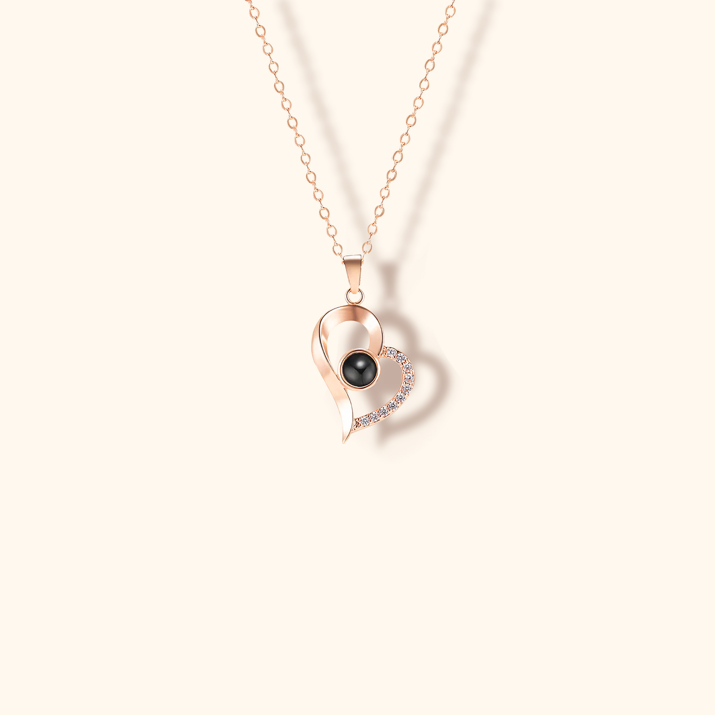 Hjärtformat Halsband med Projektionsberlock