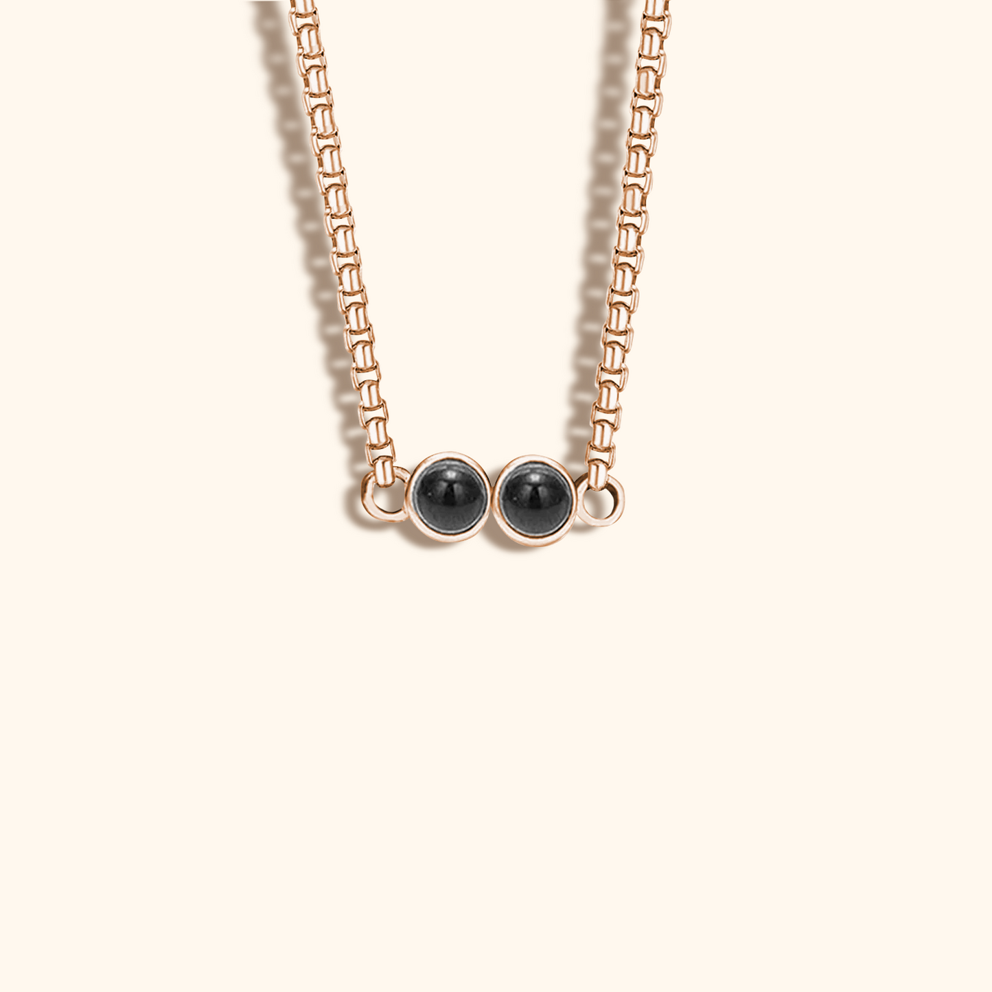 Fotohalsband med Dubbelprojektionsberlock