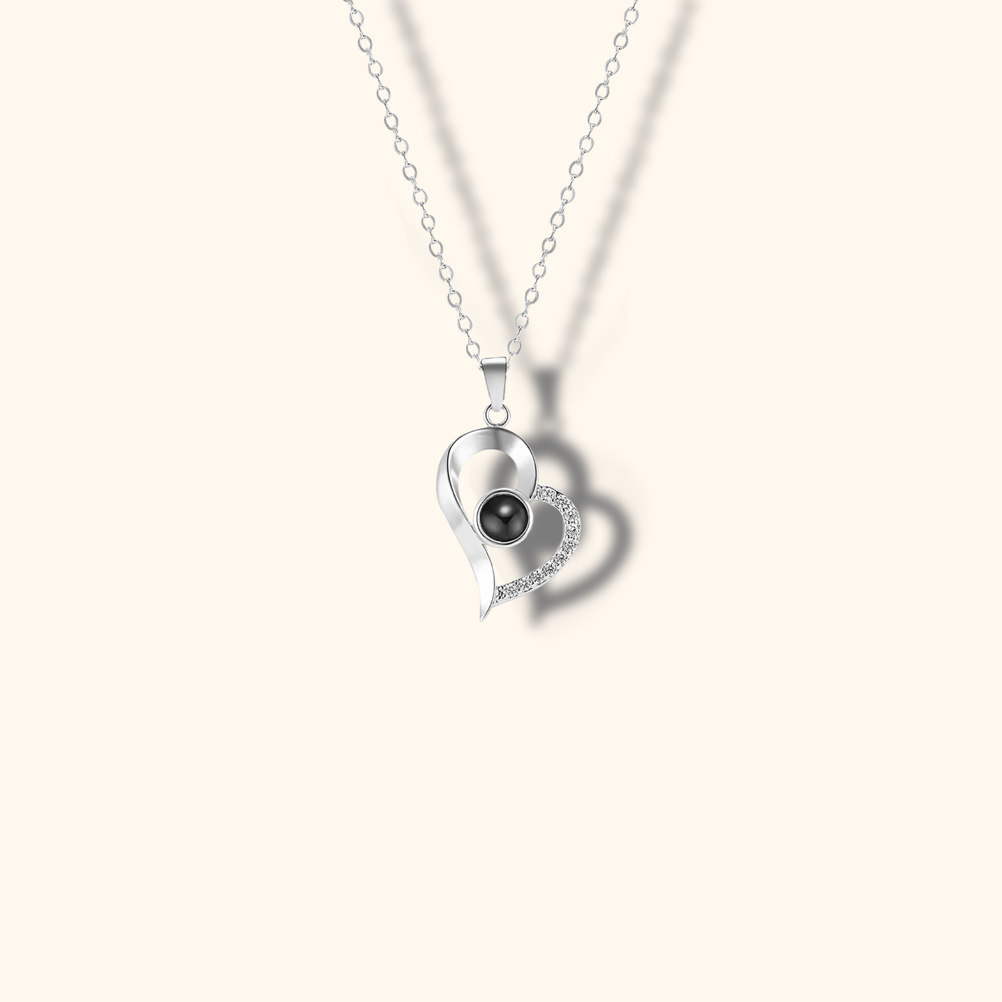 Hjärtformat Halsband med Projektionsberlock