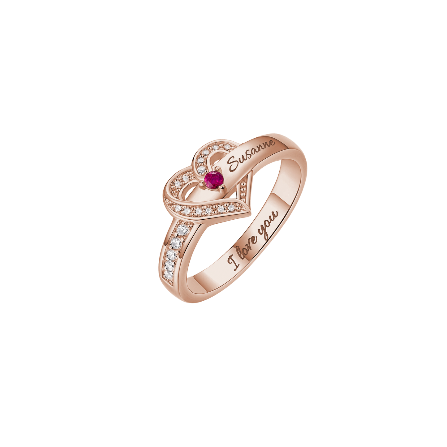 Personlig ring med månadsstenar