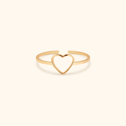 Hjärtformade Minimalistiska Ringar