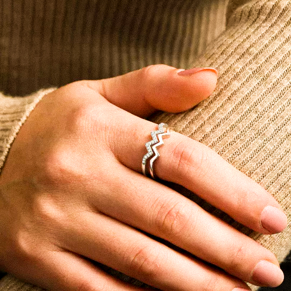 Dubbel Våg Ring