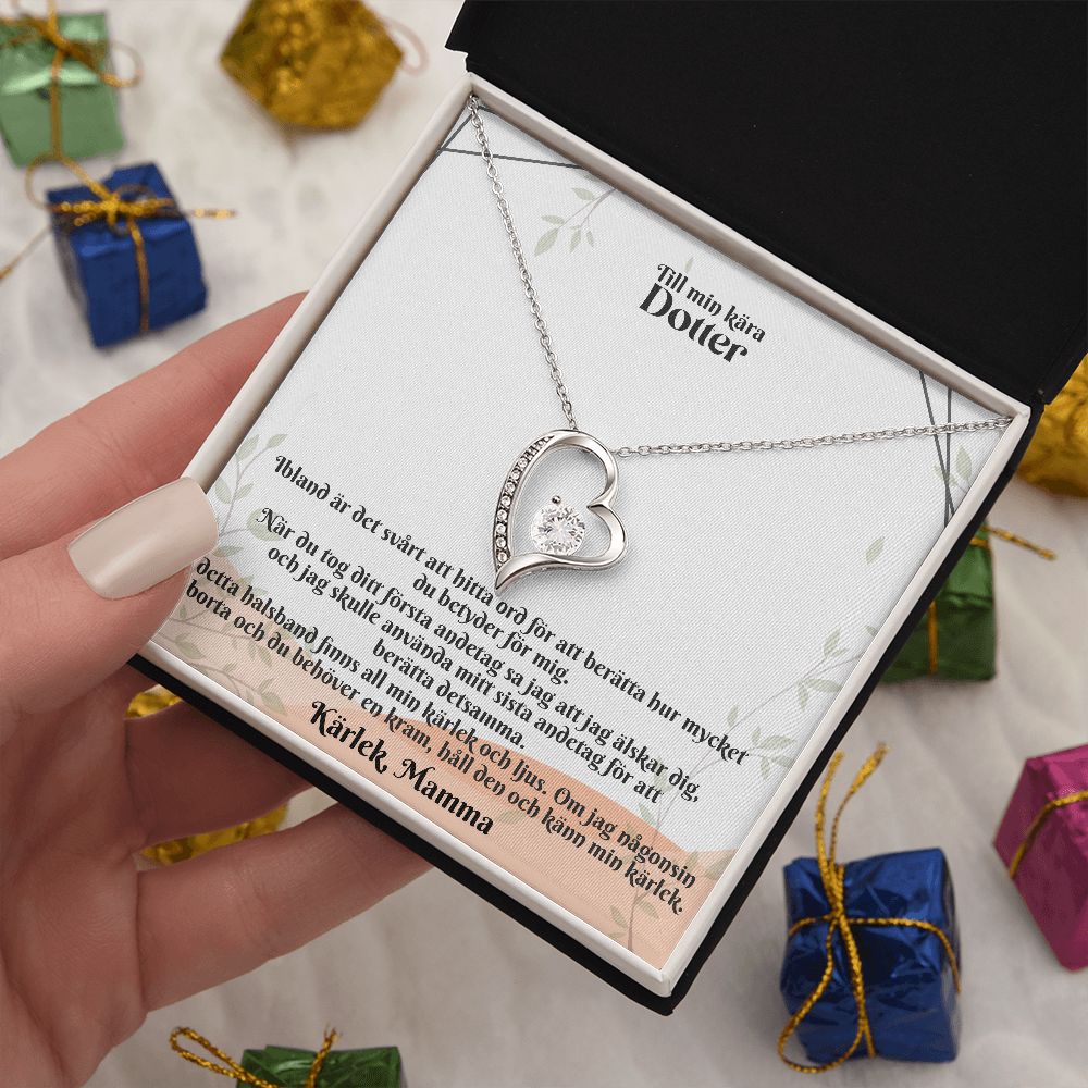 Till Min Kara Dotter | Karlek Mamma | Min Kärlek | Hjärta Halsband