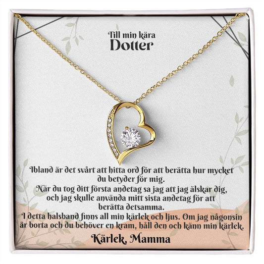 Till Min Kara Dotter | Karlek Mamma | Min Kärlek | Hjärta Halsband