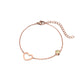 Elegant hjärta Födelsesten armband