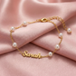 Personligt Dainty Pärl Namn Armband