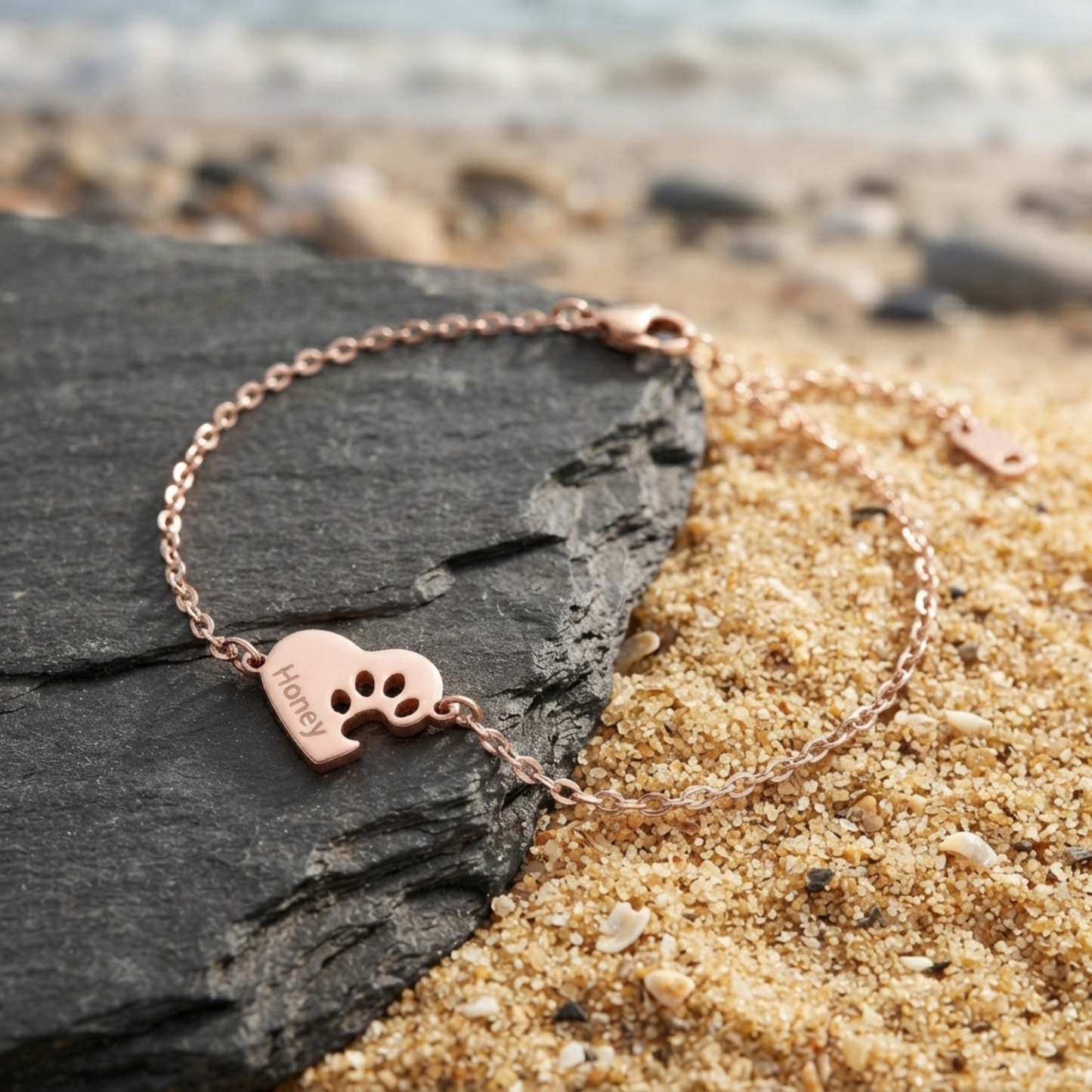 Personligt Tassavtryck Namn Armband