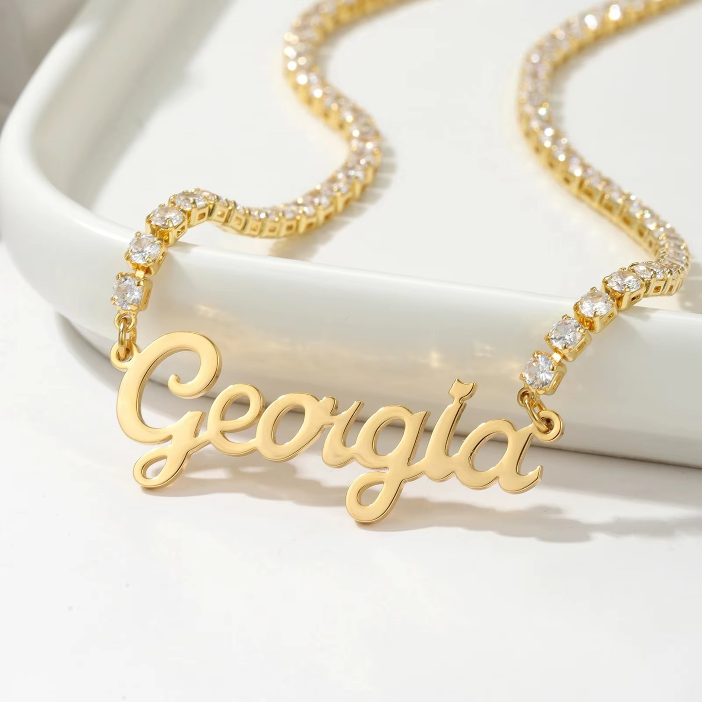 Personligt Signatur Namn Halsband