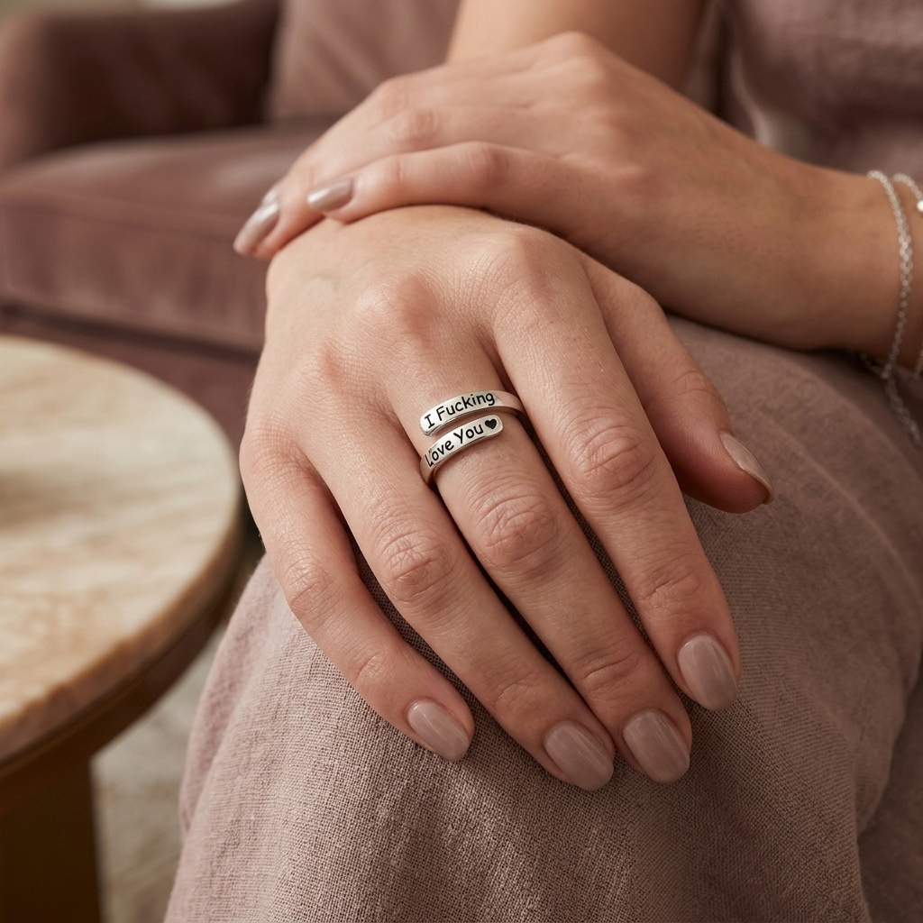 “I F*cking Love You” justerbar ring