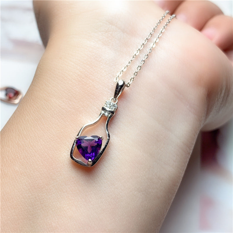 Bottle post the birthplace necklace