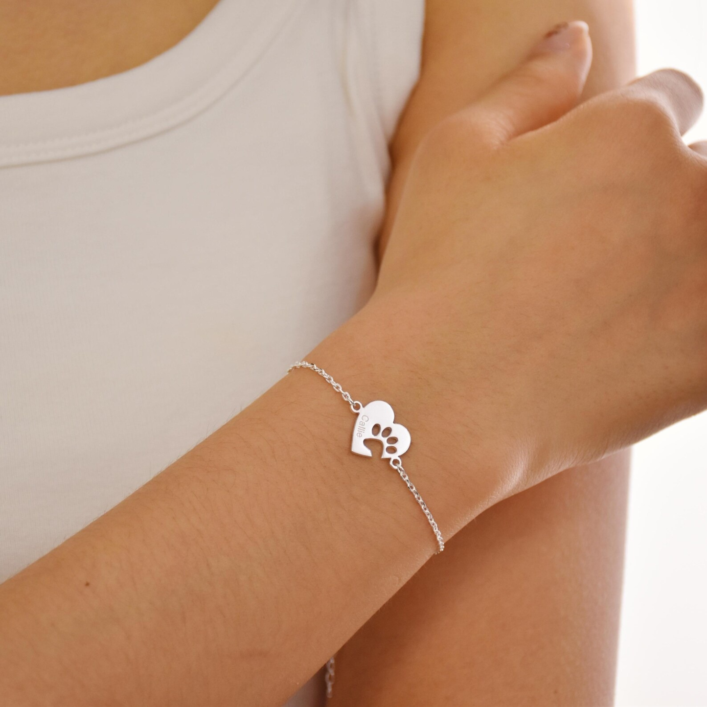 Personligt Tassavtryck Namn Armband