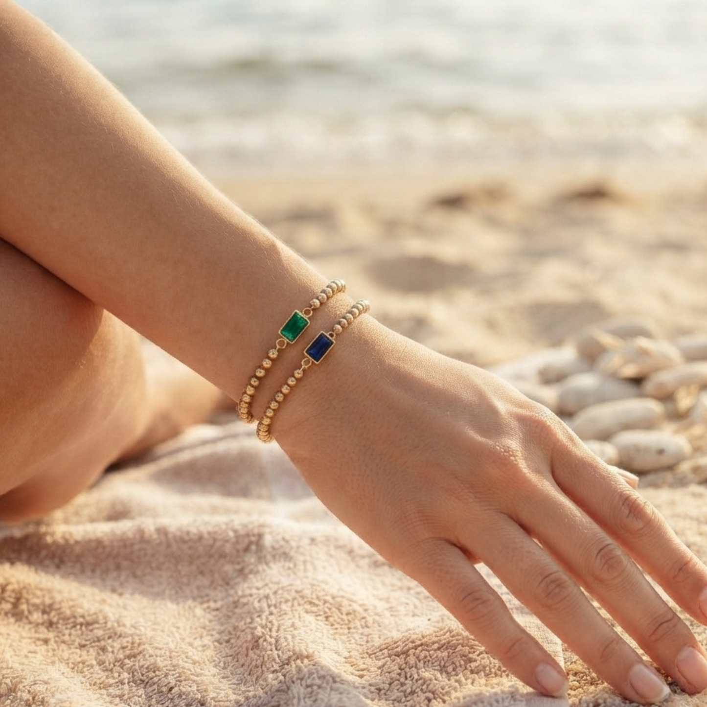 Personligt Födelsesten Pärl Armband