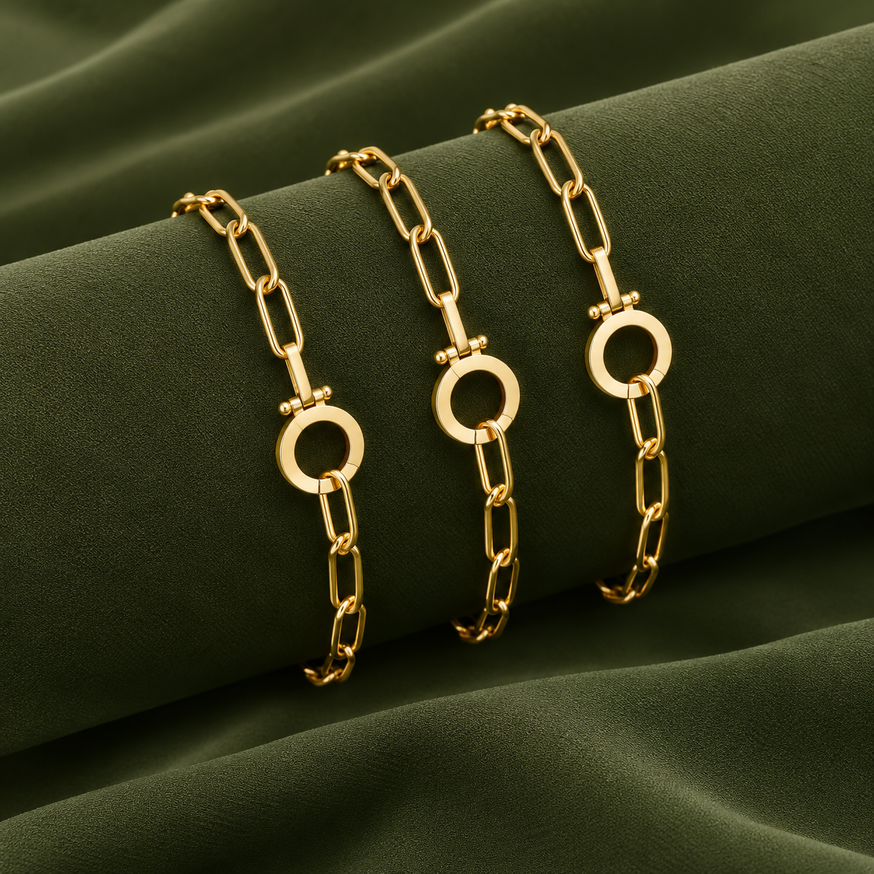 Elegant Paperclip Kedjearmband