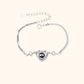 Elegant heart projection bracelet