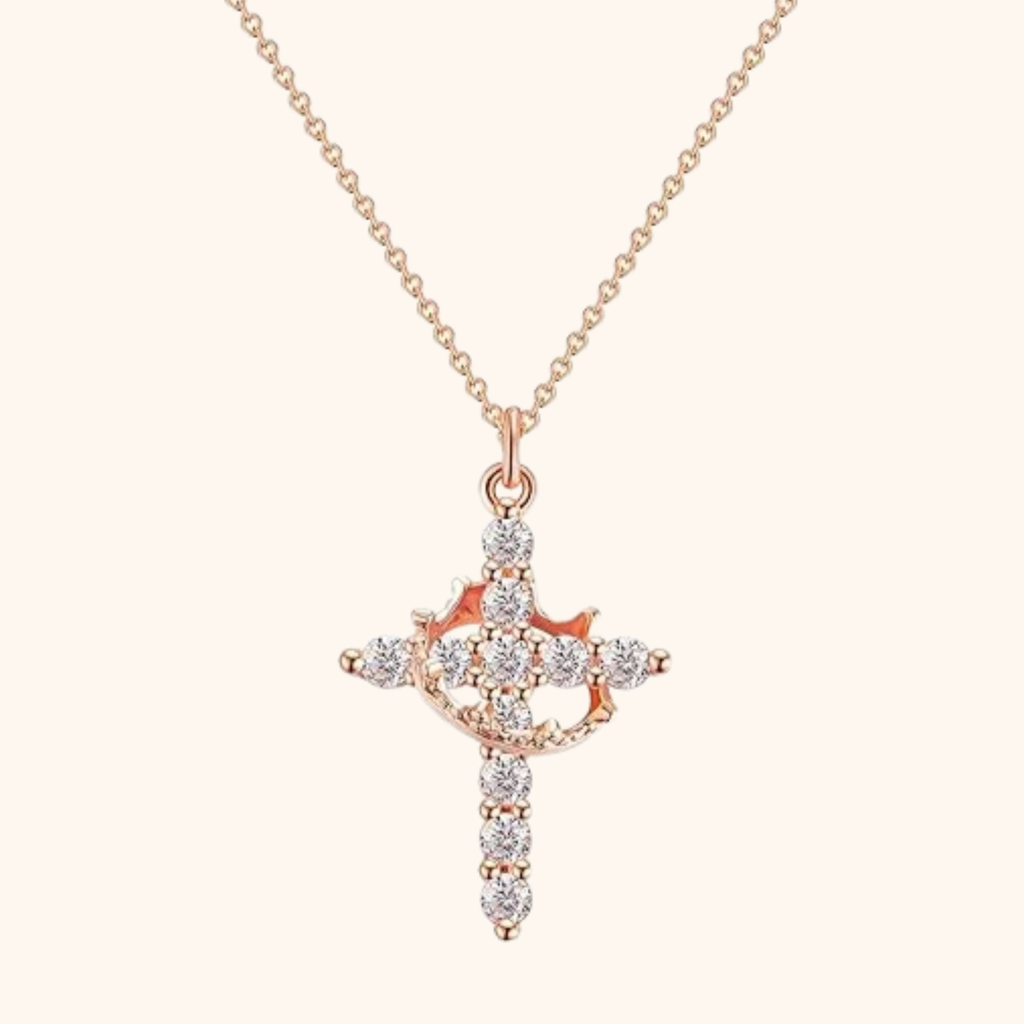 Kunglig Krona Kors Halsband