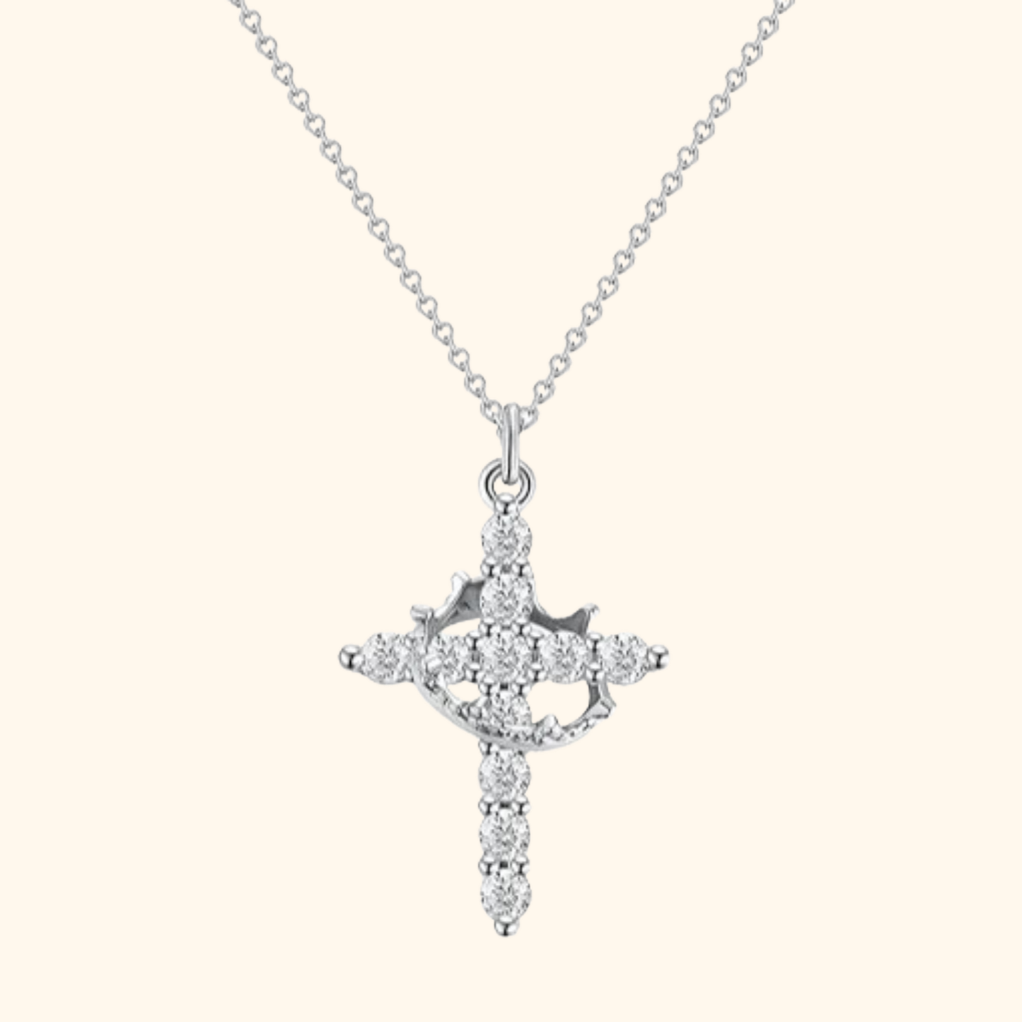 Kunglig Krona Kors Halsband