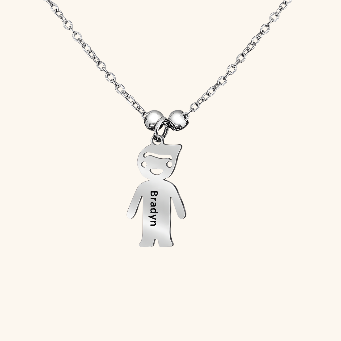 Graverat Barn Berlock Halsband