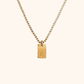 Personligt Initial Tag Halsband