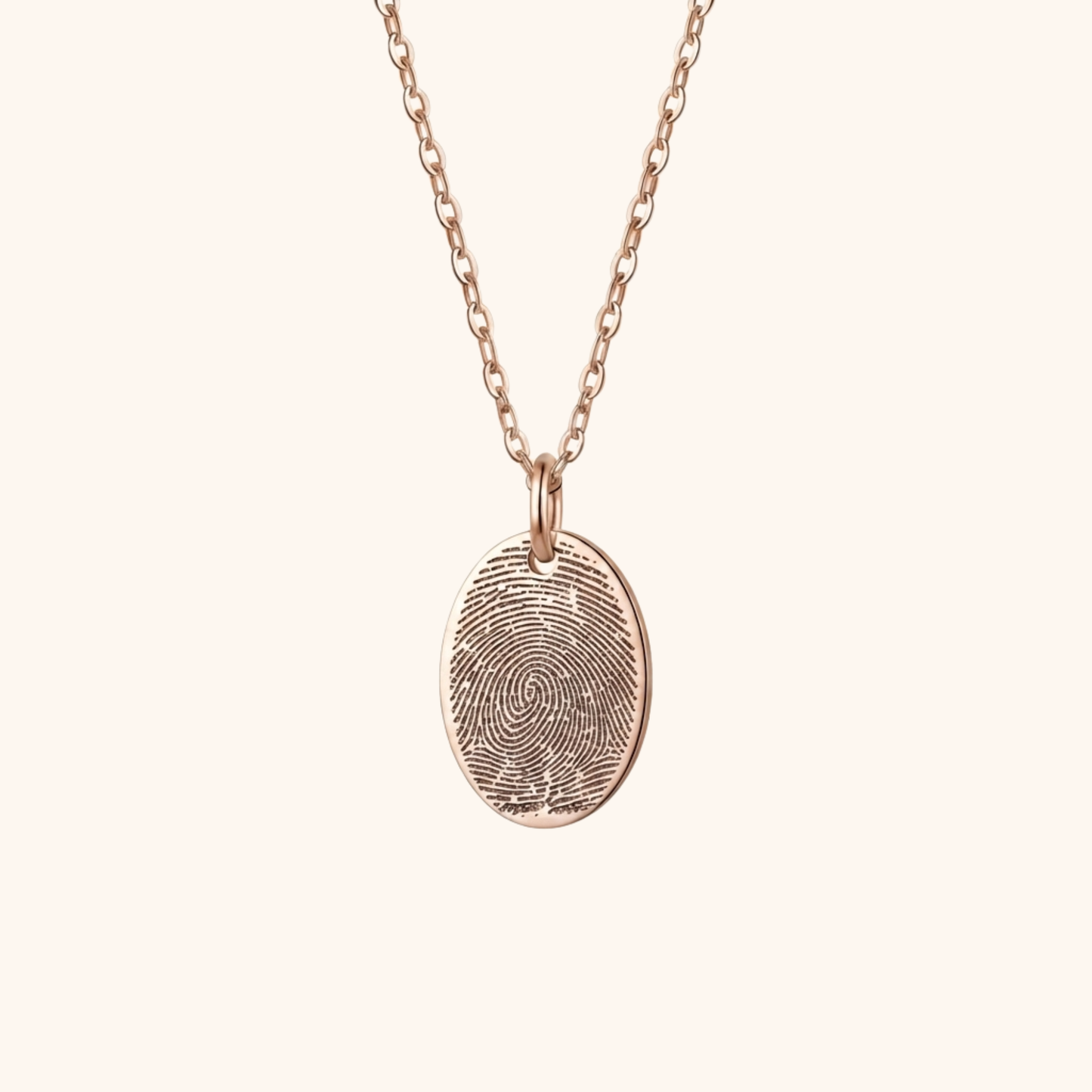Anpassat Graverat Fingeravtrycks Halsband
