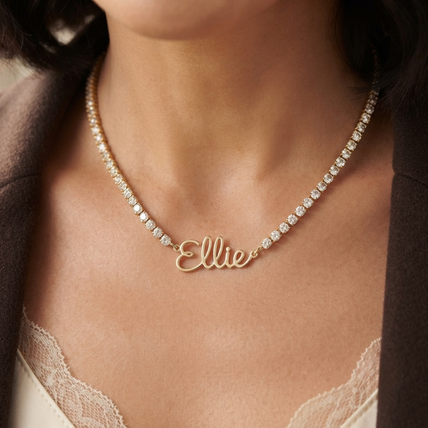 Personligt Signatur Namn Halsband