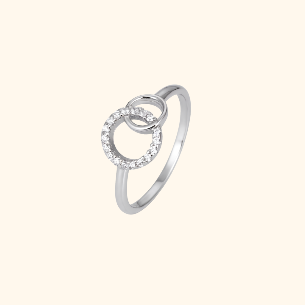 “Storasyster & Lillasyster” sammanflätad Ring