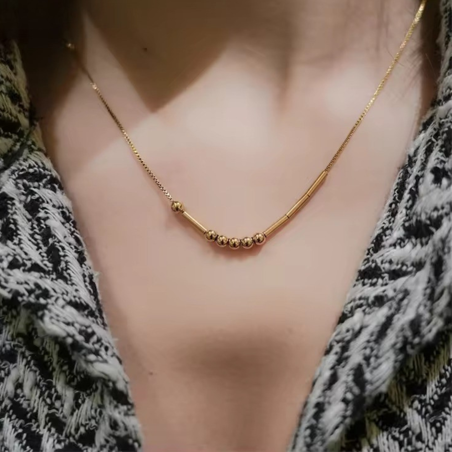 Personligt Morse Code Halsband