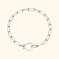 Elegant Paperclip Kedjearmband