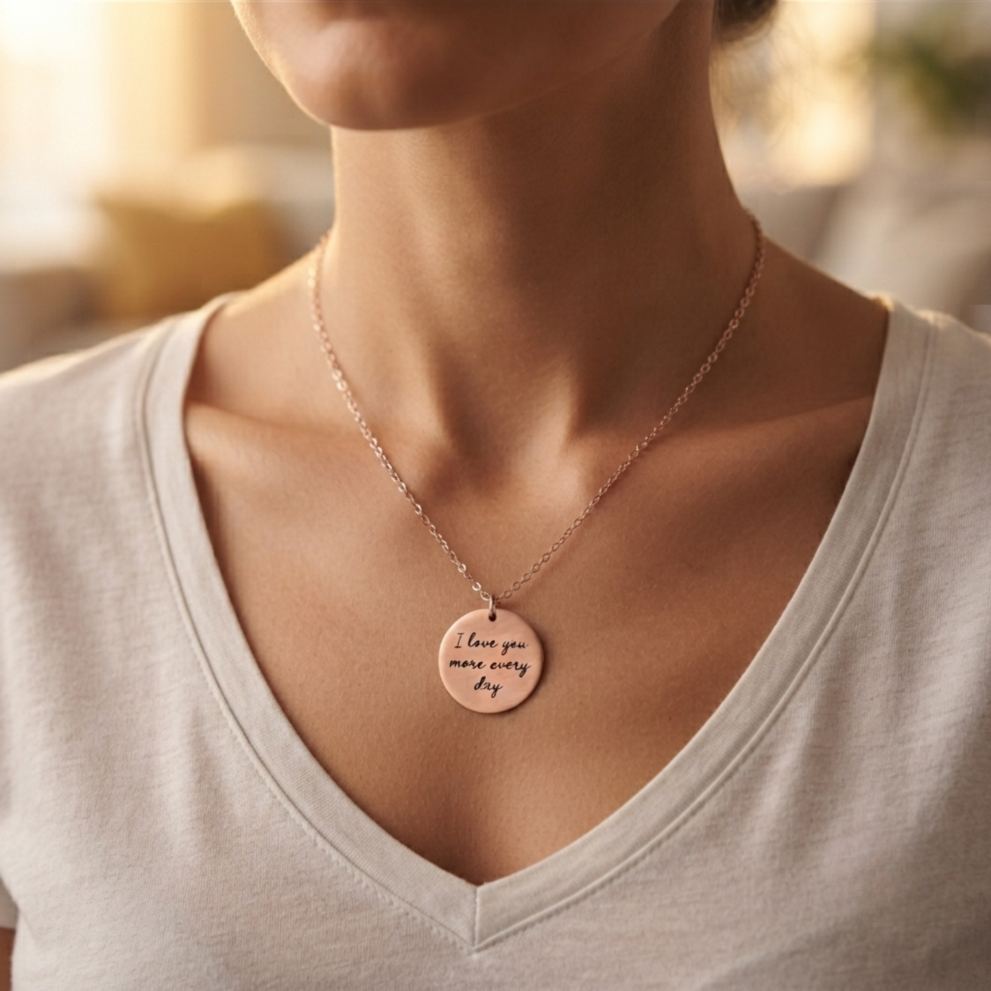 Personligt Fingeravtrycks Namn Halsband