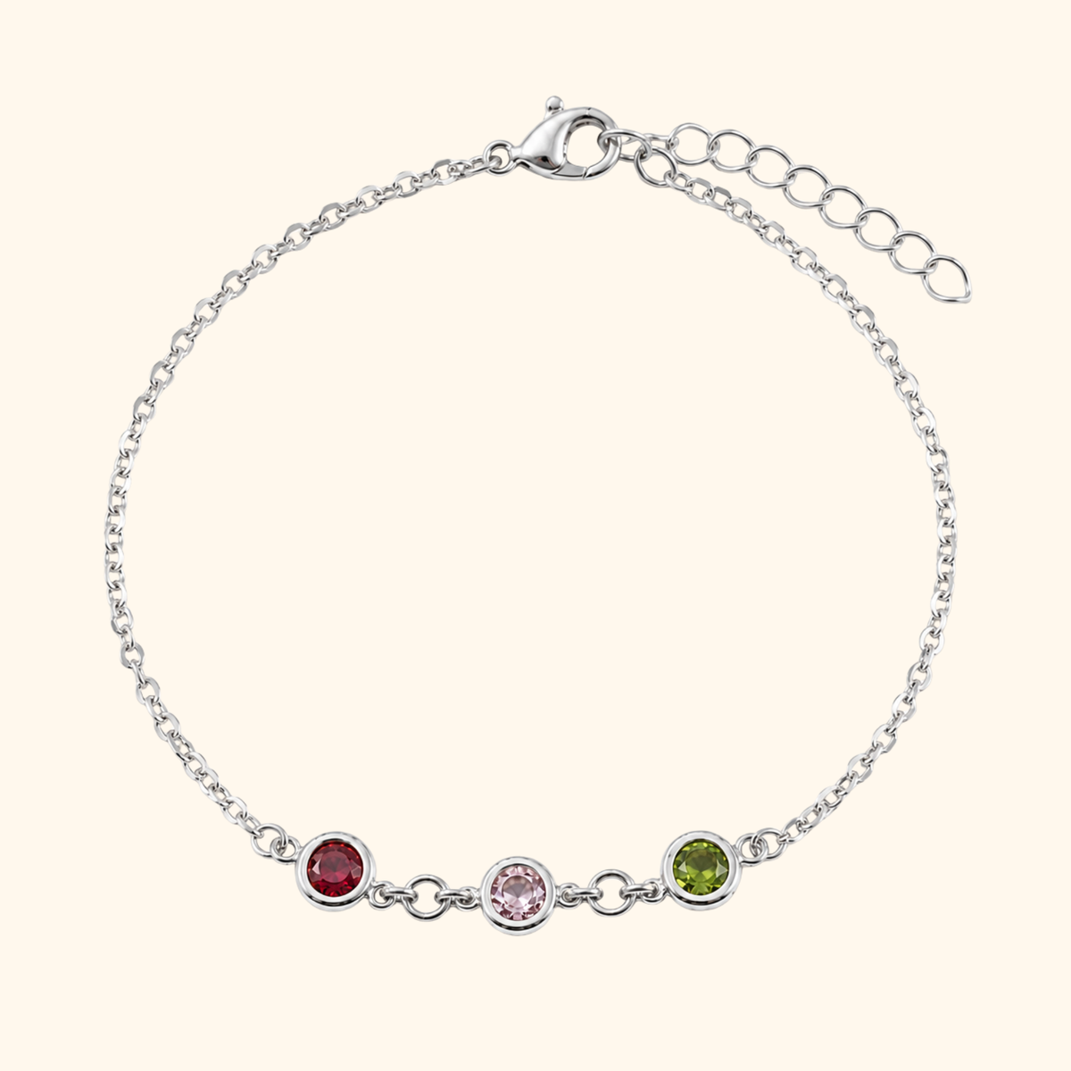 Personligt Multi Födelsestenarmband