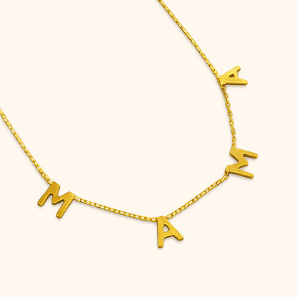 Personligt Graverat Initial Halsband