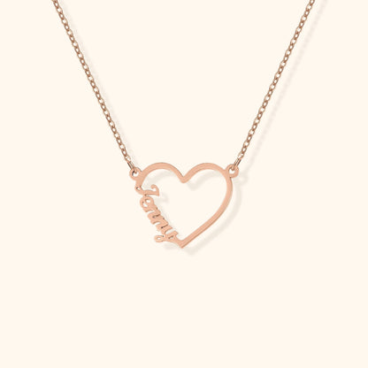 Personligt Hjärtnamns Halsband