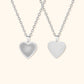 Hjärta & Rund Formad Foto Halsband